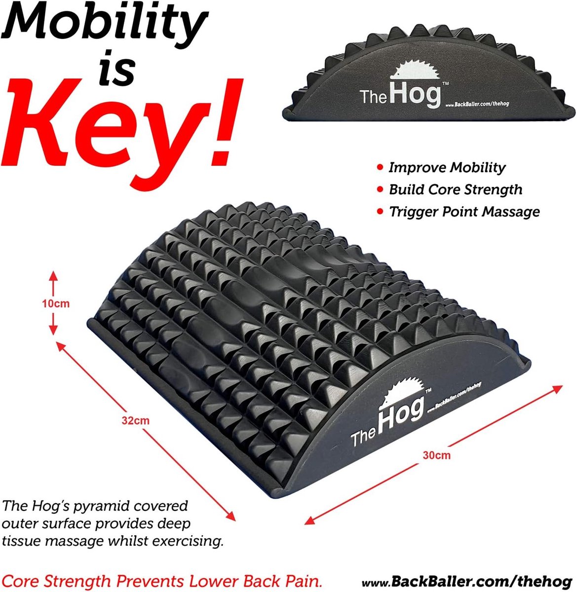 RFWR® Pilates Hedgehog Rugstretcher en Buiktrainer - afbeelding 2