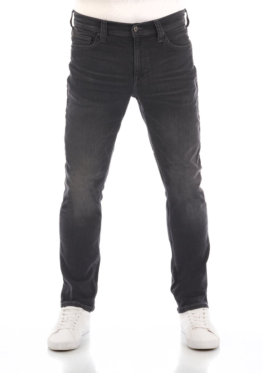 Mustang Heren Jeans Broeken Vegas slim Fit Zwart Volwassenen