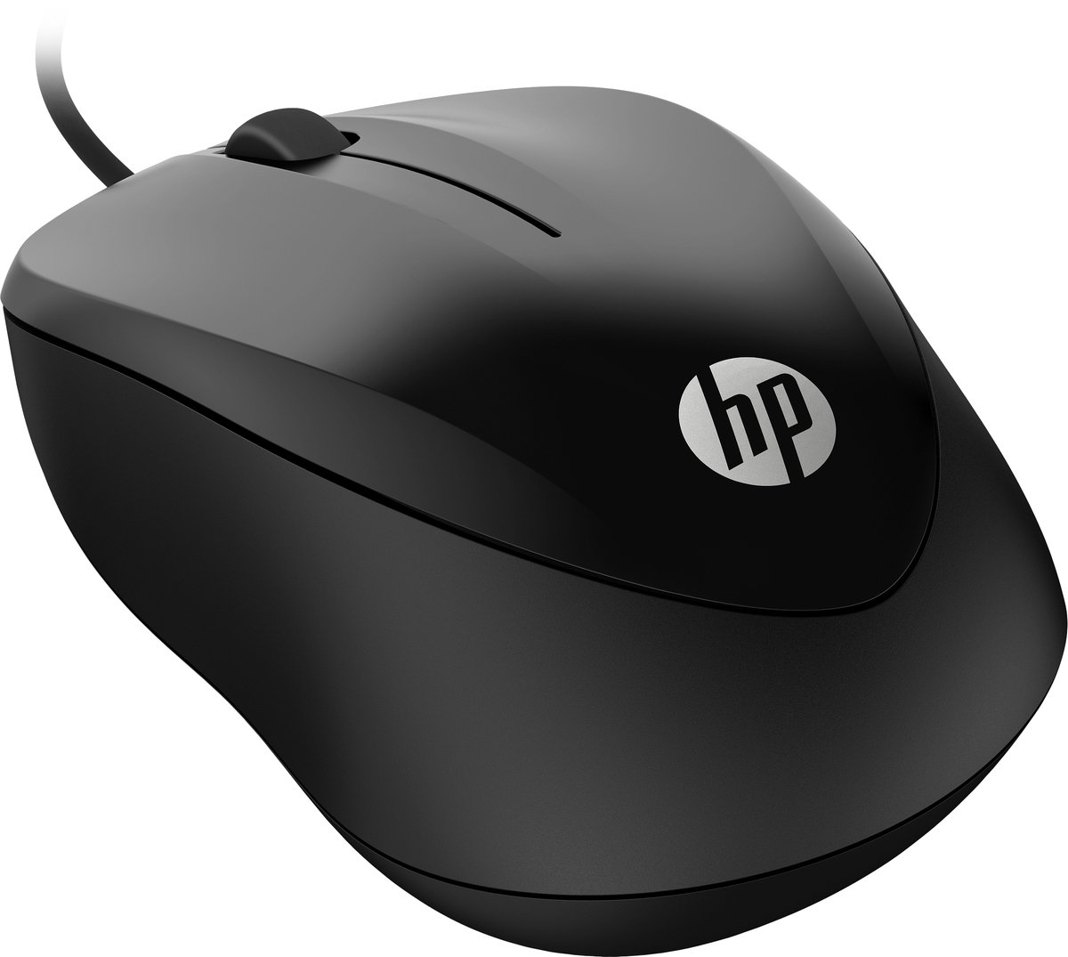 HP Muis 1000 - Met kabel - Draad - Zwart - 15 meter
