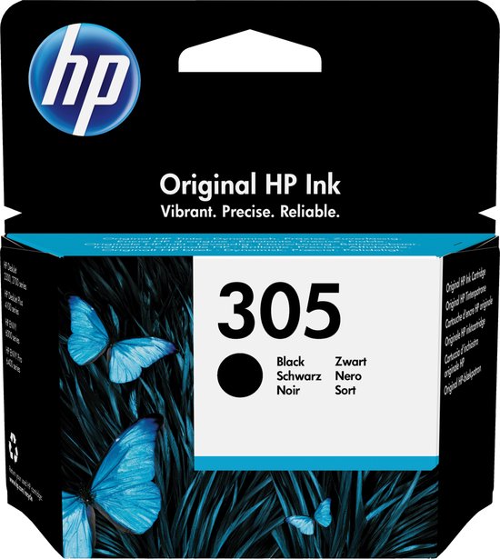 HP 305 - Inktcartridge - Origineel - Zwart