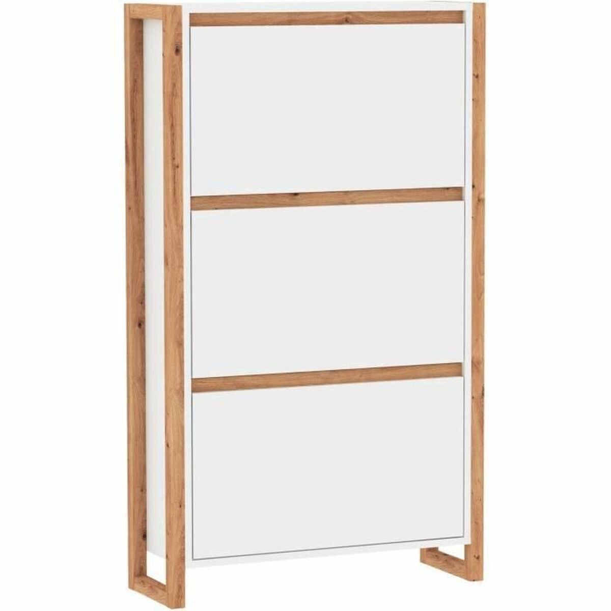 CALICOSY - Schoenkast met 3 deuren 70x25x125cm