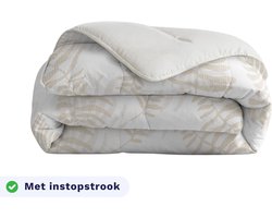 Zelesta Royalbed Oak Leafs 140x200 - Dekbed zonder overtrek - met Instopstrook - Wasbaar dekbed met Vaste Overtrek - All year zomerdekbed & winterdekbed