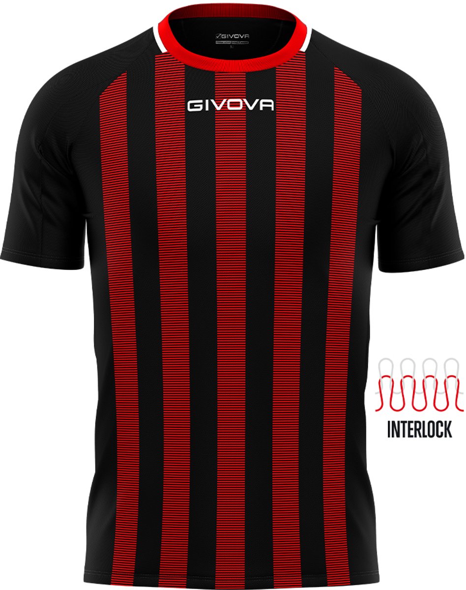 Givova Tratto T-shirt Met Korte Mouwen Geel,Rood XL Man