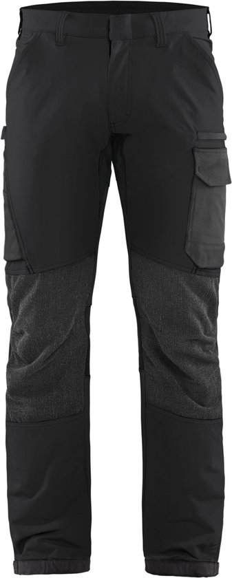 Pantalon de travail Blaklader Service avec stretch 4 directions 1422-1645 - Zwart/ Gris foncé - C152