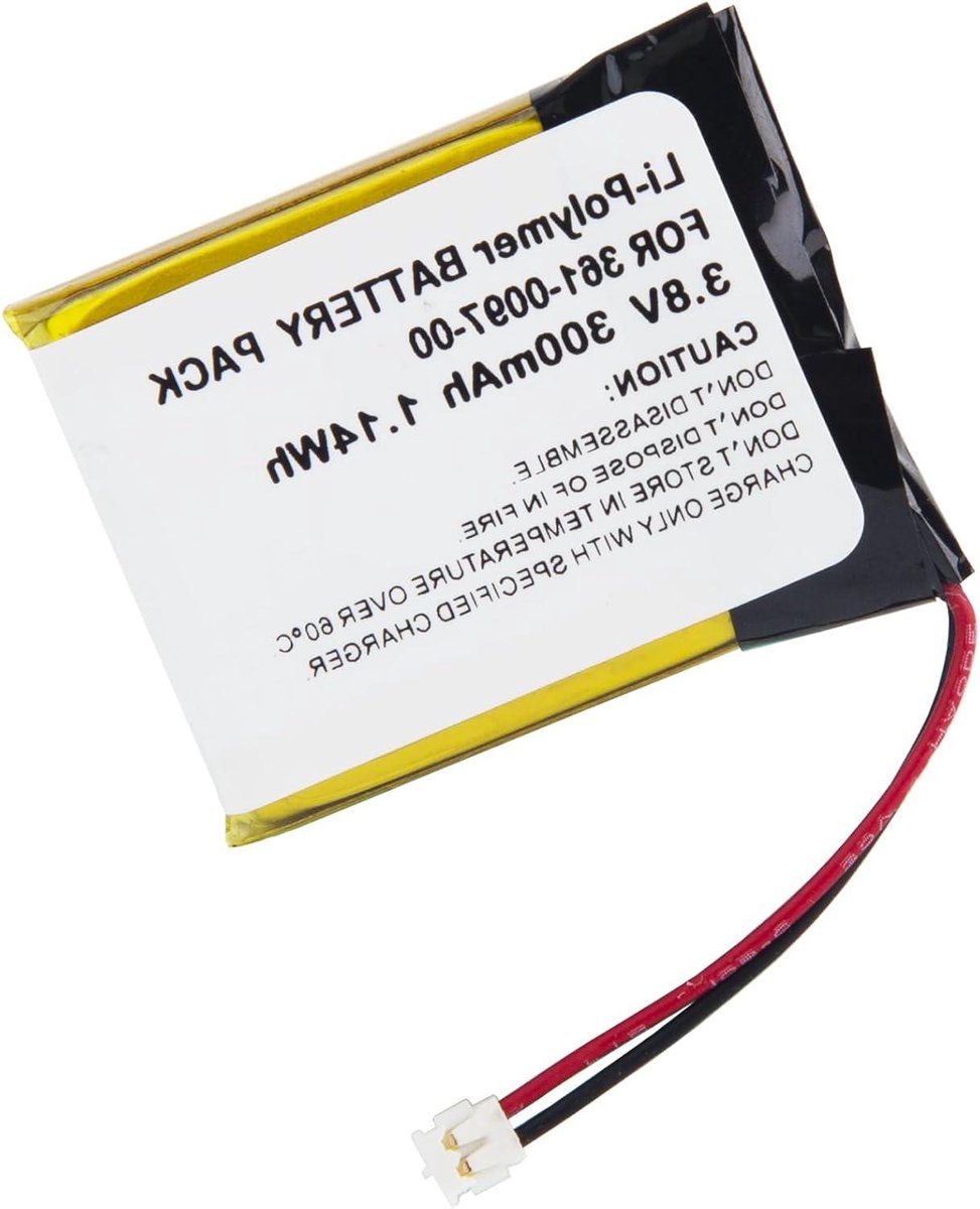 ByShane - Batterij compatibel met horloge Li-Polymeer 3.8V 300mAh voor Fenix 5 6X Pro Solar en 935