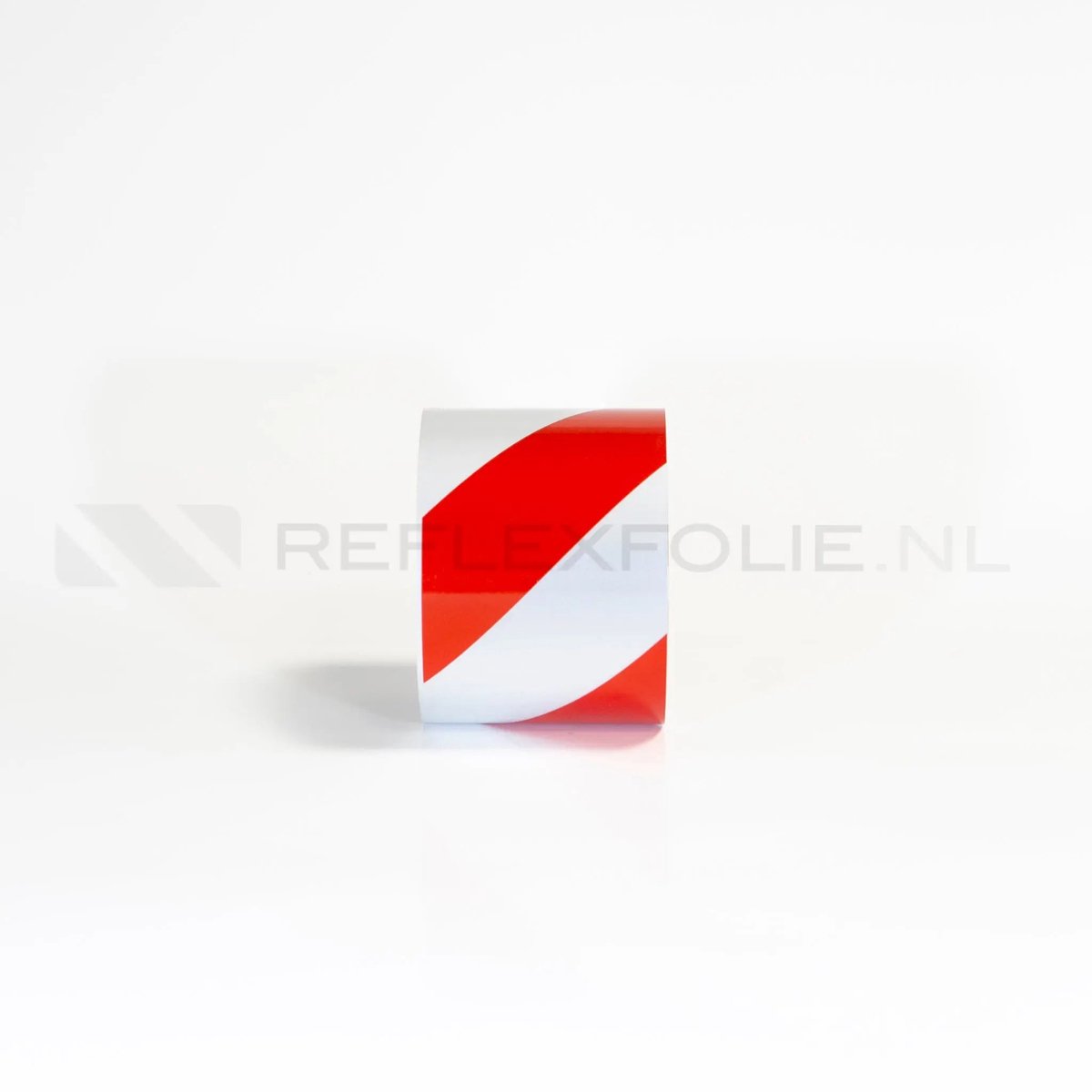 Markeringsband retroreflecterend per meter | Reflexfolie Rood/wit / Linkswijzend / 22,5m / 100mm