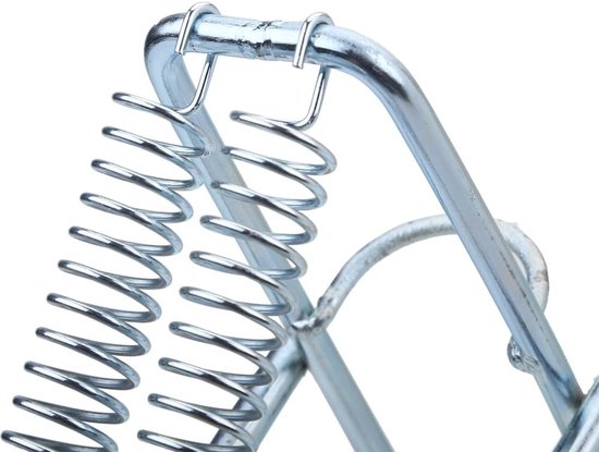 VGEBY Vismolen van metalen rek met dubbele veerhouder met automatische haakset — afbeelding 5