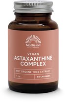 Mattisson - Astaxanthine Complex - Donkerrode Kleurstof - Carotenoïde: Eencellige Bloedregenalg - Supplement voor Hart en Bloedvaten, Immuunsysteem, Huid, Spieren, Kraakbeen & Darmen - 60 capsules