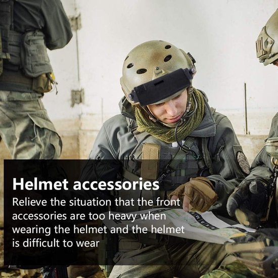 Tas voor helm - balancerstas voor tactische helmen - accessoires voor balanshelm met 5 tegengewichten — afbeelding 2