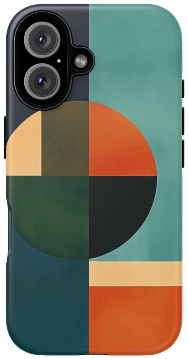 Geometrisch Abstract Ontwerp – Telefoonhoesje Geschikt voor iPhone 16