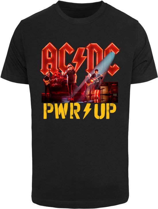 Merchcode AC/DC - PWRUP Stage Lights Heren T-shirt - XL - Zwart | bol