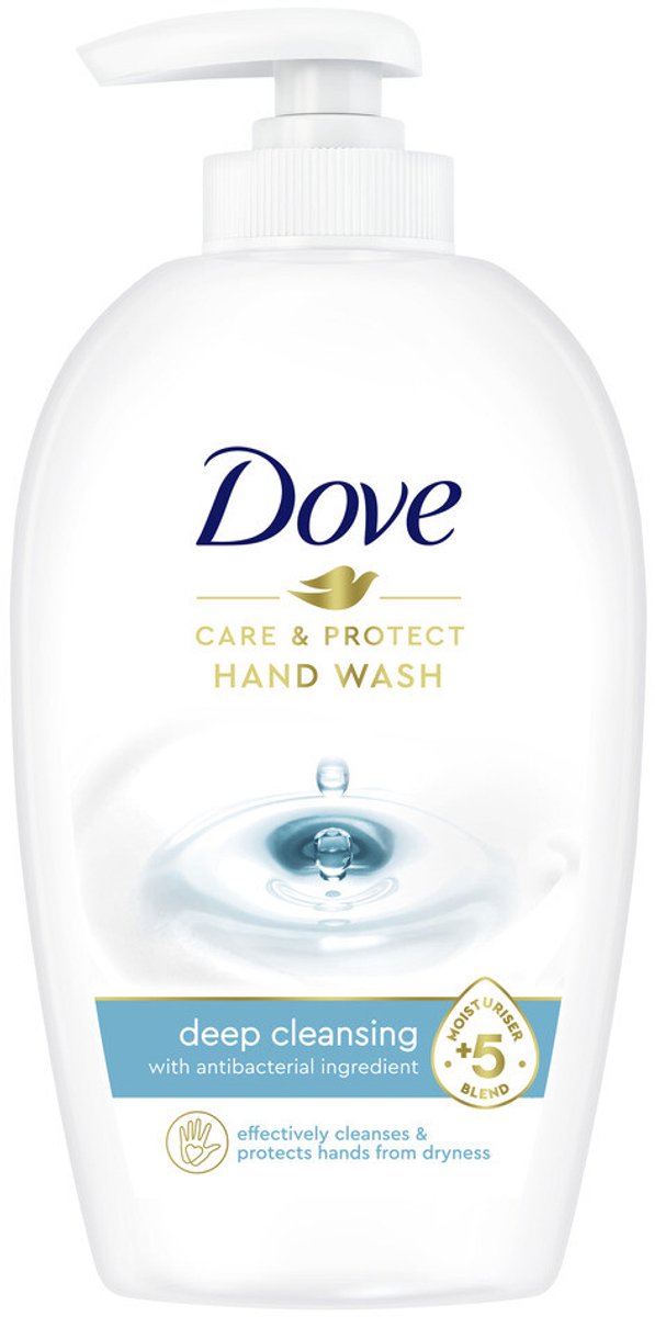 2+1 gratis: Dove Handzeep Care&Protect Deep Cleansing 250 ml