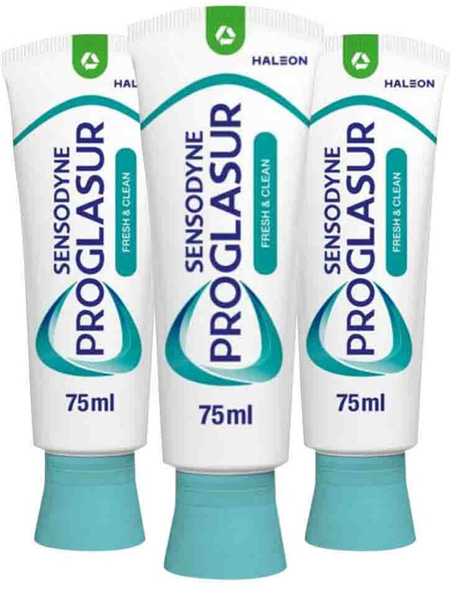 Goedkoopste Sensodyne - Tandpasta - Pro Glasur - Fresh & Clean - 75ml x 3