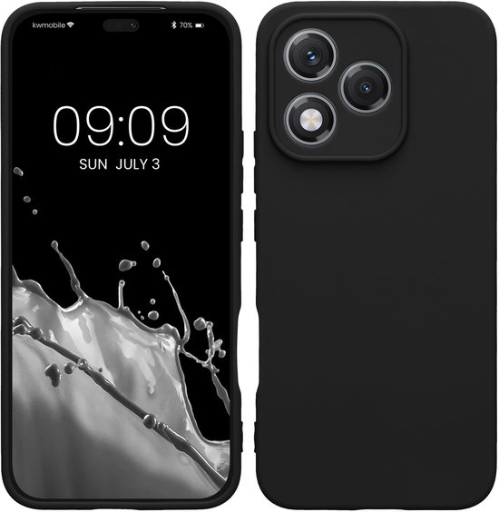 kwmobile telefoonhoesje geschikt voor HONOR 400 Lite - Hoesje voor smartphone - Precisie camera uitsnede - In mat zwart
