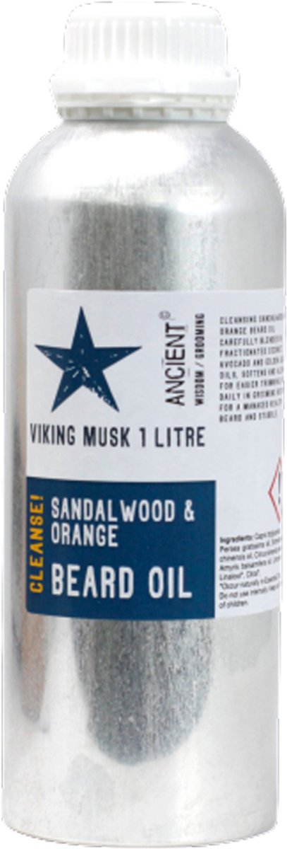 1 liter baardolie - Viking Musk - Reinigen!