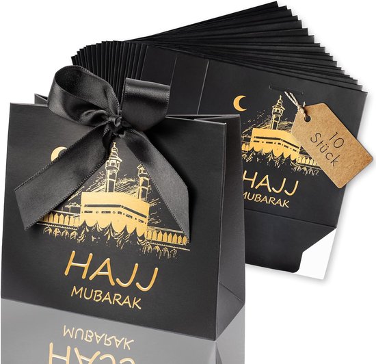 Decopatent® 12 STUKS Rood & Zwarte Papieren Zakjes Met Handvat Bruiloft Traktatie Uitdeelzakjes Gift Bags Kinderfeestje