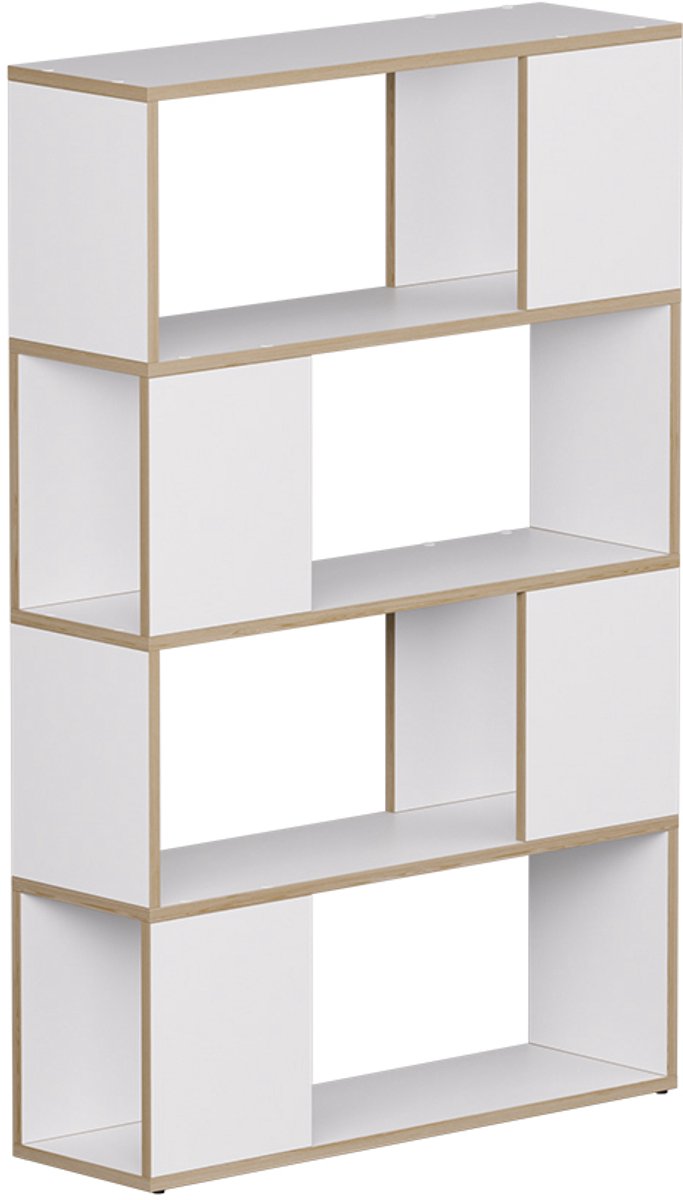 Vicco Eneos Ruimteverdeler – 80 x 124.5 cm Wit/eiken
