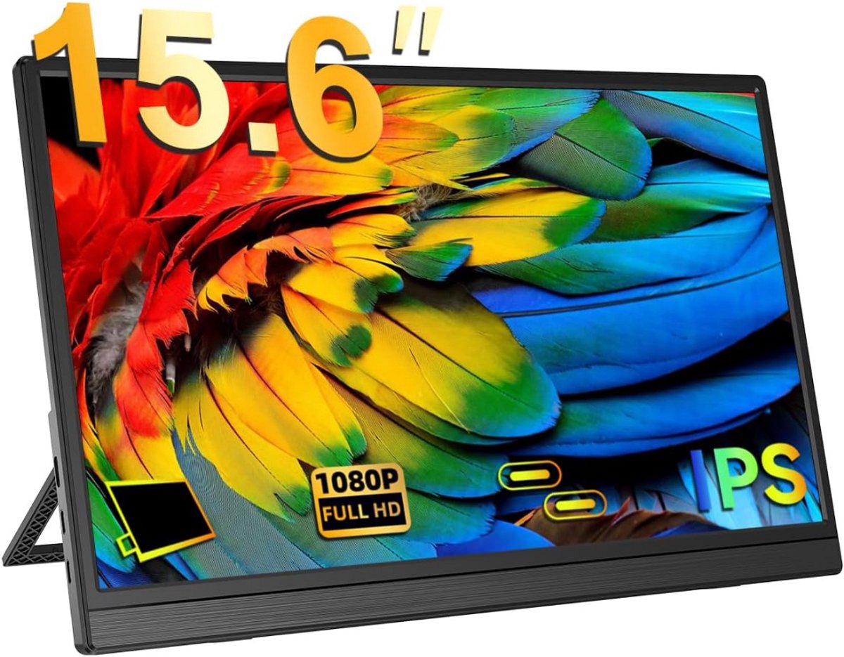 ZRSS® Portable monitor - Draagbaar scherm voor laptop - Extra beeldscherm - 15,6 Inch