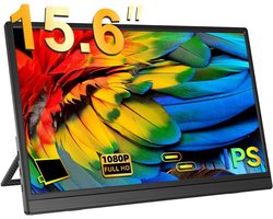 ZRSS® Portable monitor - Draagbaar scherm voor laptop - Extra beeldscherm - 15,6 Inch