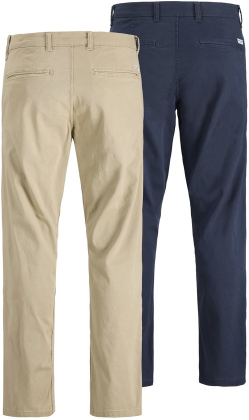 Pantalon homme Jack & Jones JPSTKANE Dave Chino 2PK MP NOOS - Tailles : L 34 x L 32