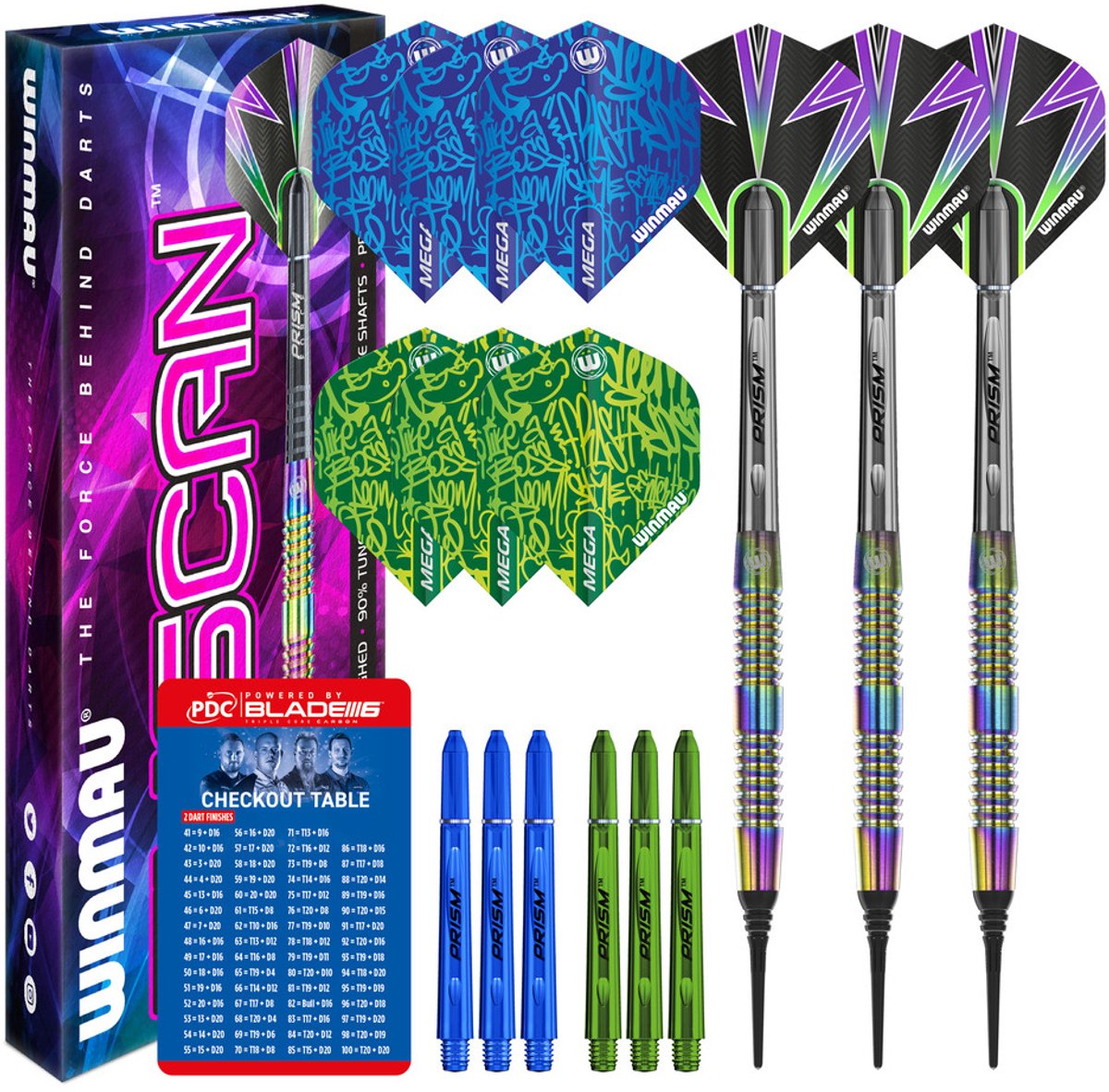Winmau Tuscan 90% Soft Tip Dartshopper Exclusives - Dartpijlen