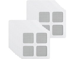 Reparatievel voor horren - Zelfklevend Glasvezel - 10x10cm - 15 stuks