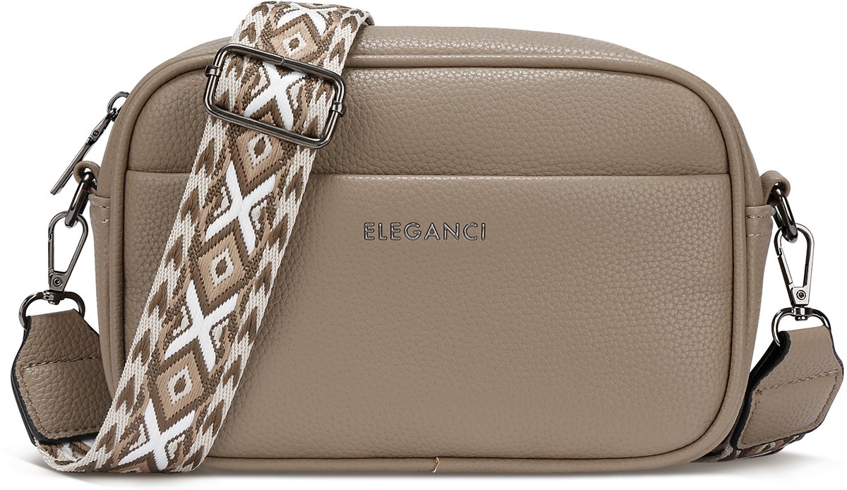 Eleganci® - Bumbag Dames – Telefoontasje - Heuptas Dames Crossbody - Festival Tas met Verstelbare Tassenriem – Khaki
