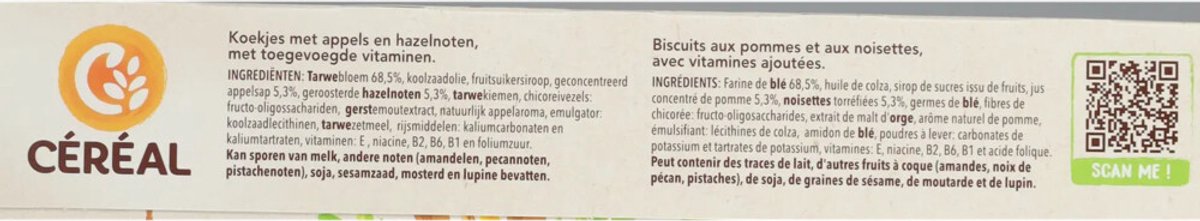 Céréal Koekjes Appel-Hazelnoot - 3 x 230 gr - Voordeelverpakking