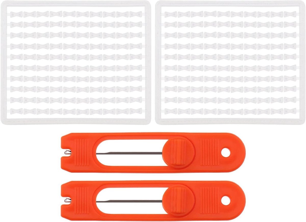 Allecto Plus - 2 Baiting Naalden met 200 Dumbell Aas Stoppers - Karper Boilie - Visgerei en Accessoires
