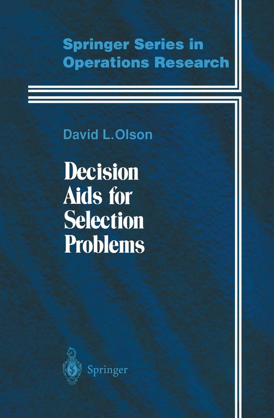 Decision Aids for Selection Problems - cover