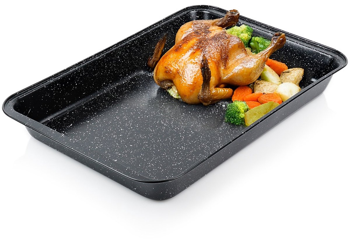 Braadslede Graniet 47,5x32x5,5 cm - Ovenschaal - Braadpan