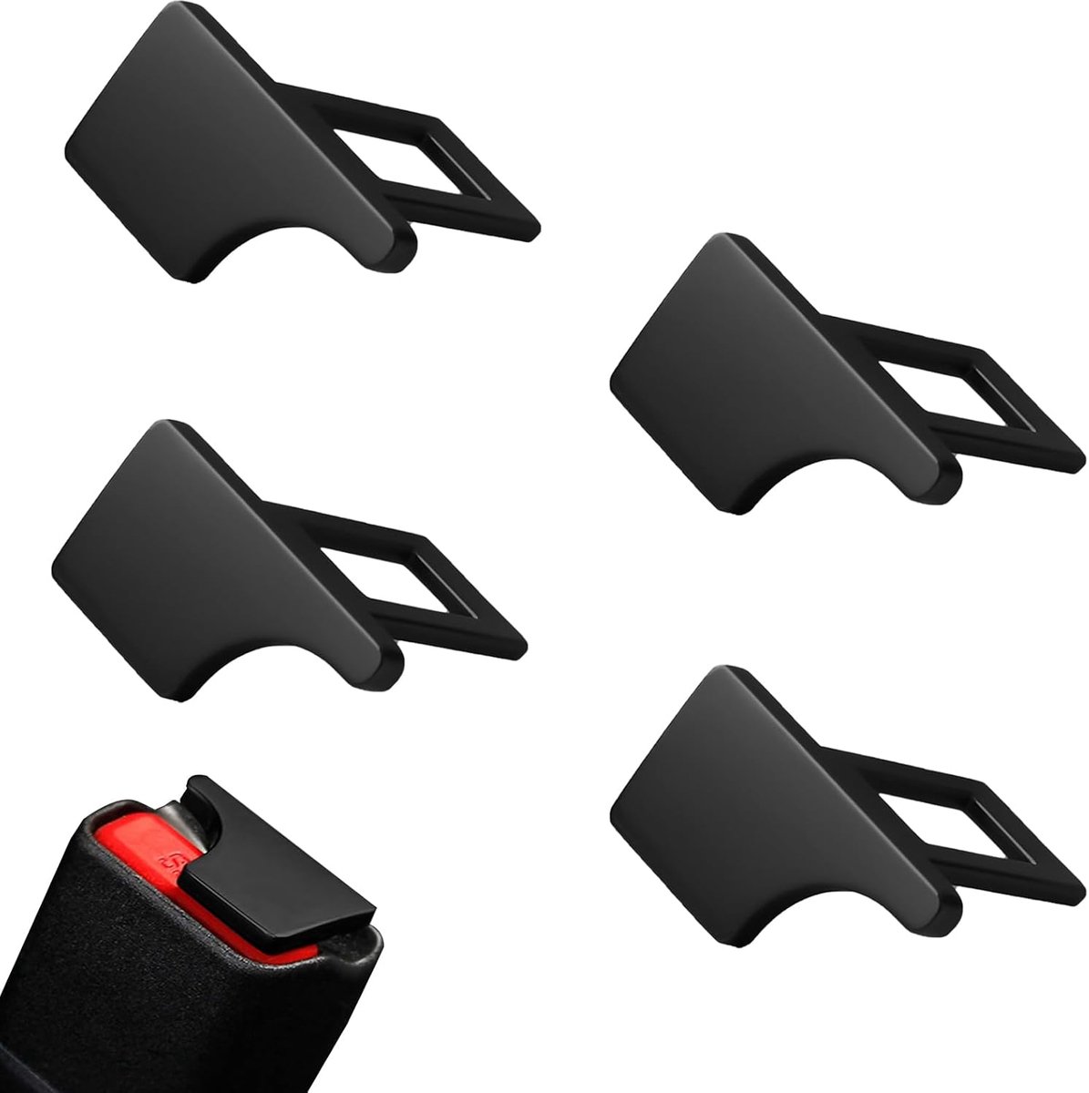 Image of 4 stuks auto-onderdelen - voor de meeste auto's en vrachtwagens - zwart - hoogwaardige kwaliteit - duurzame materialen