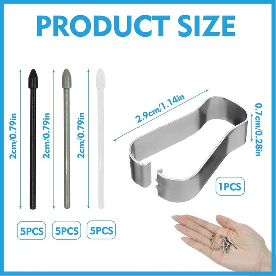- 15 stuks reservepunten compatibel met Samsung S Pen - Stylus tip kit voor Galaxy Tab S6/S6lite/S7/S7FE/S8/S8+/S8Ultra/S9/S9+/S9Ultra/S9Ultra/S9FE/N10/N20/S21Ultra/S23Ultra — afbeelding 4