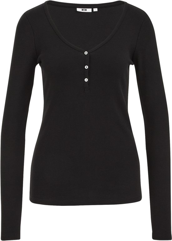 WE Fashion Dames T-shirt met structuur