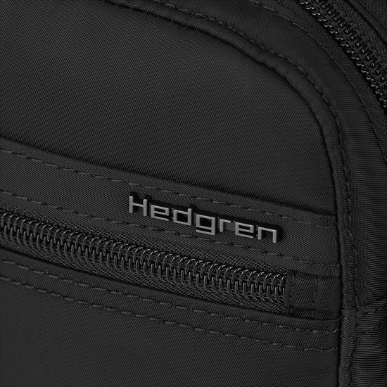 Hedgren RUSH – Mini sac bandoulière vertical avec protection RFID – Déperlant – Léger – Noir