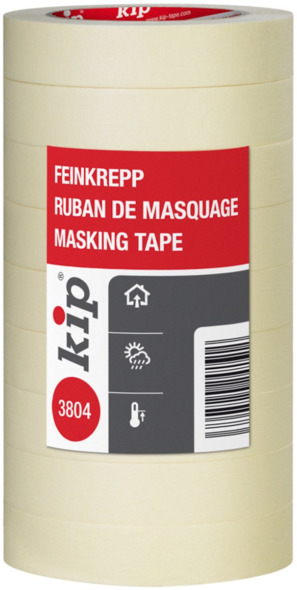 Kip 304 MASKING-TEC® schilderstape crêpe 36mm x 50m (6 stuks)