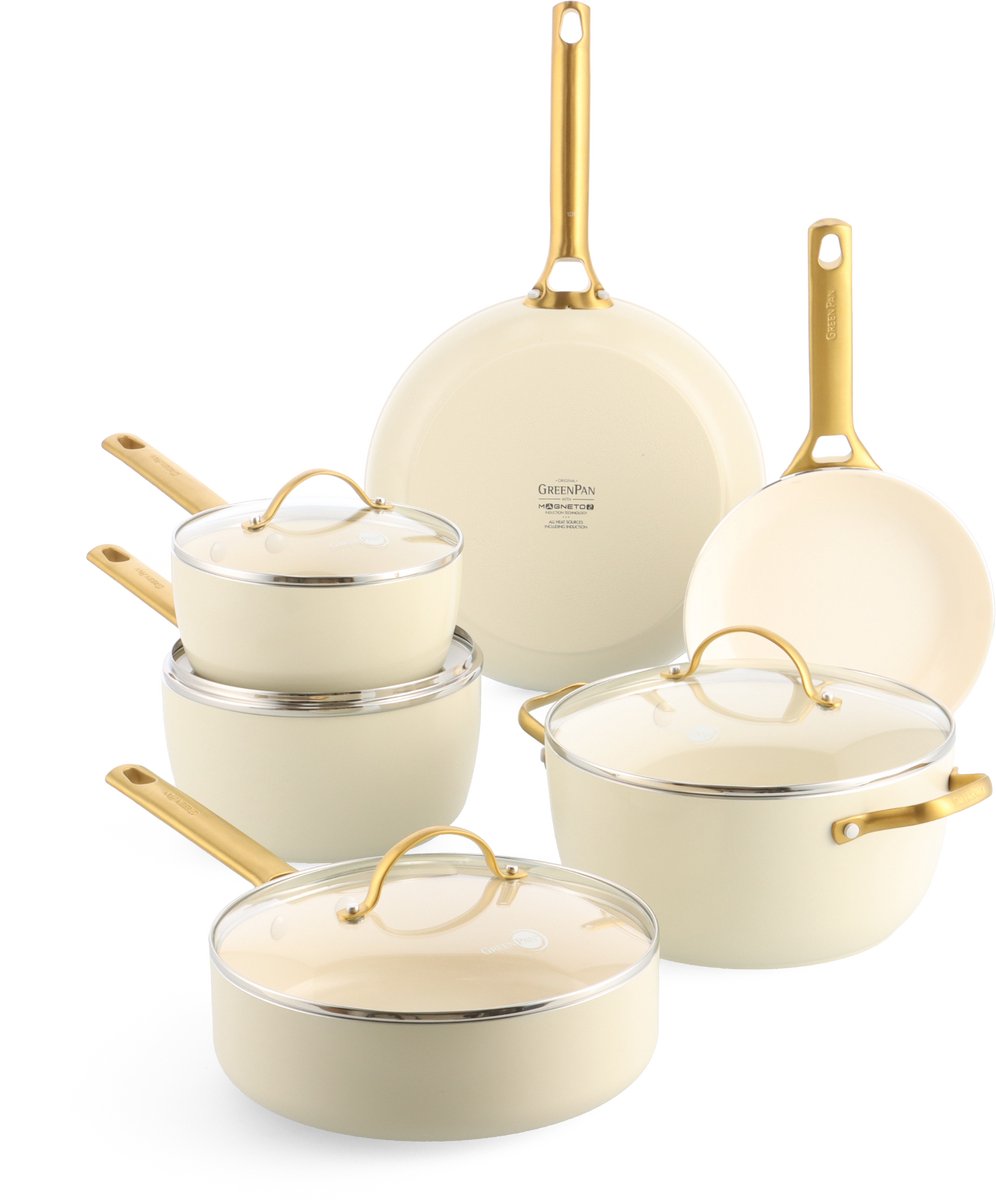 GreenPan - Padova Cream White 10-delige pannenset
