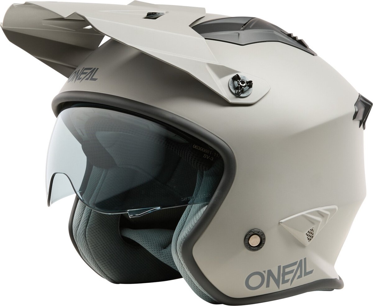 O'NEAL Volt Solid Matt Grey Trial Helmet - Maat XS - Helm