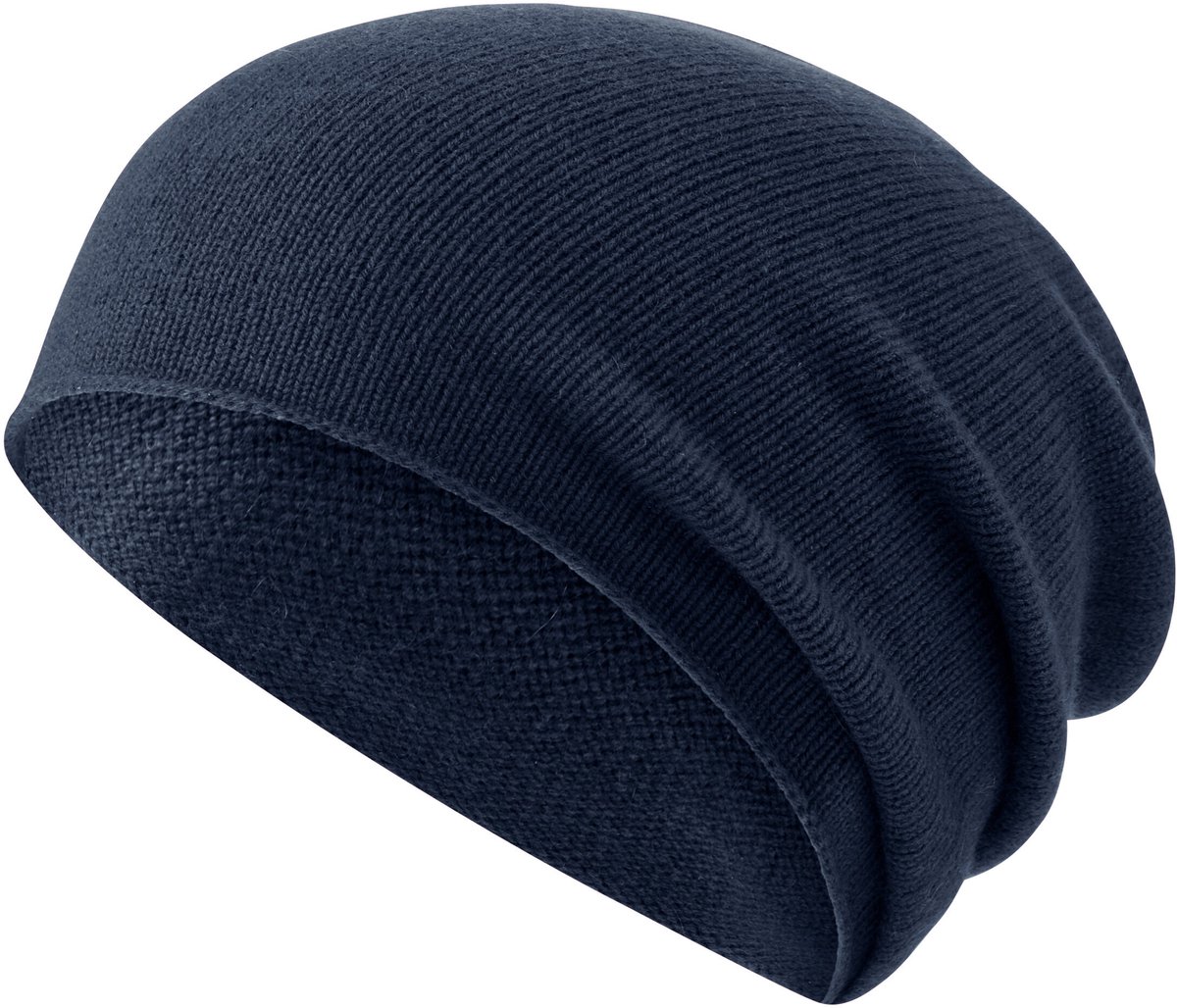 Unisex Beanie sneldrogend warm kasjmier muts unisex space blue - maat 6116