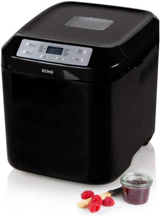 DOMO B3974 Broodbakmachine – 12 Programma’s – 750-1000g – Glutenvrij Programma – Zwart