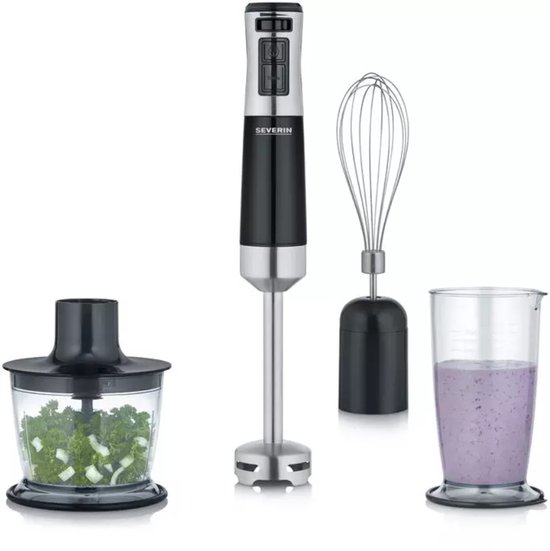 Severin SM 3772 - blender - 1000 W zwart/RVS pulseermogelijkheid