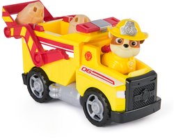 foto van PAW Patrol - Brandweerredding - Rubble's kiepwagen - speelgoedauto met speelfiguur