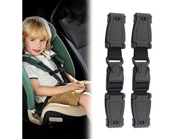 Allecto Plus - Clip voor kinderzitje, 2 stuks - Autostoel accessoire - Veiligheidsclip autozitje