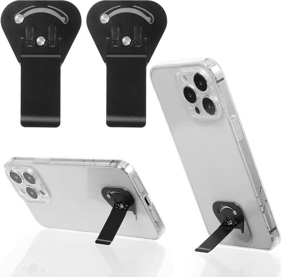 Wandhouder voor telefoon - Set van 2 stuks met plakstrip - Geen boren nodig