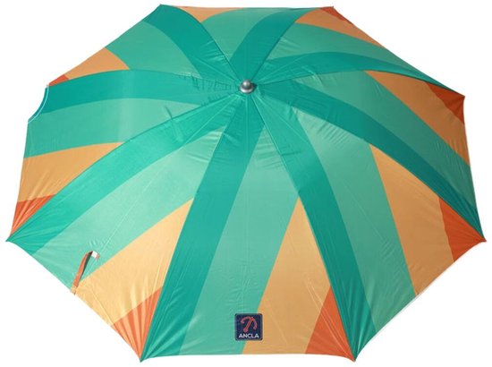 ALIXCE Rosa-wit gestreepte parasol, 2 m, retro, luxe strandscherm met franjes, polyester parasoloppervlak, slijtvaste zonwering, romantische kusten, binnenplaats, zwembad, schaduw
