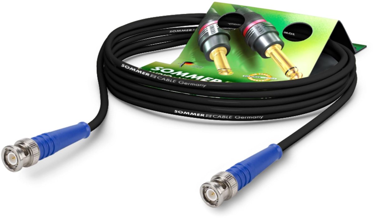 Sommer Cable R959-0750-SW-BL HF-kabel zwart-blauw 0.75 m - Kabel