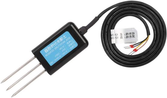 Foto: Soil humidity sensor rs485 output voor tuinbouw en landbouw met vochtmeter temperatuurmeter en geleidbaarheidstester