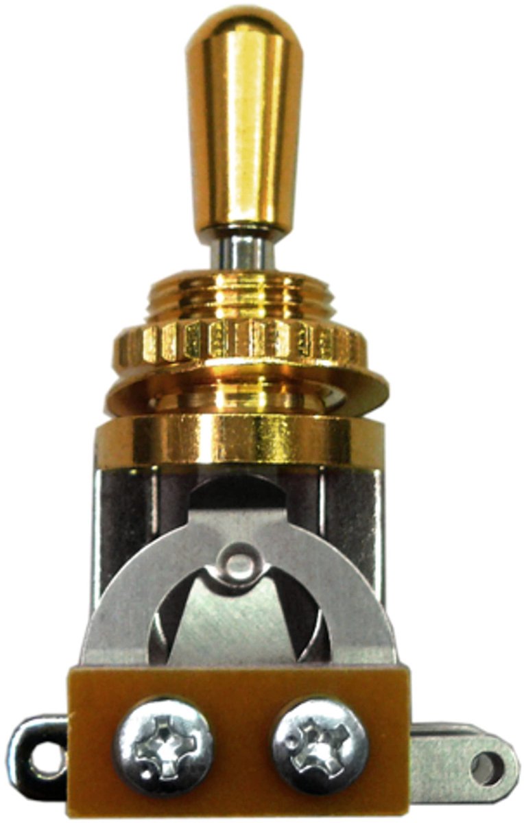 Göldo Toggle Switch Singlecut Style goud (sichtbarer deel) - Schakelaar voor gitaar