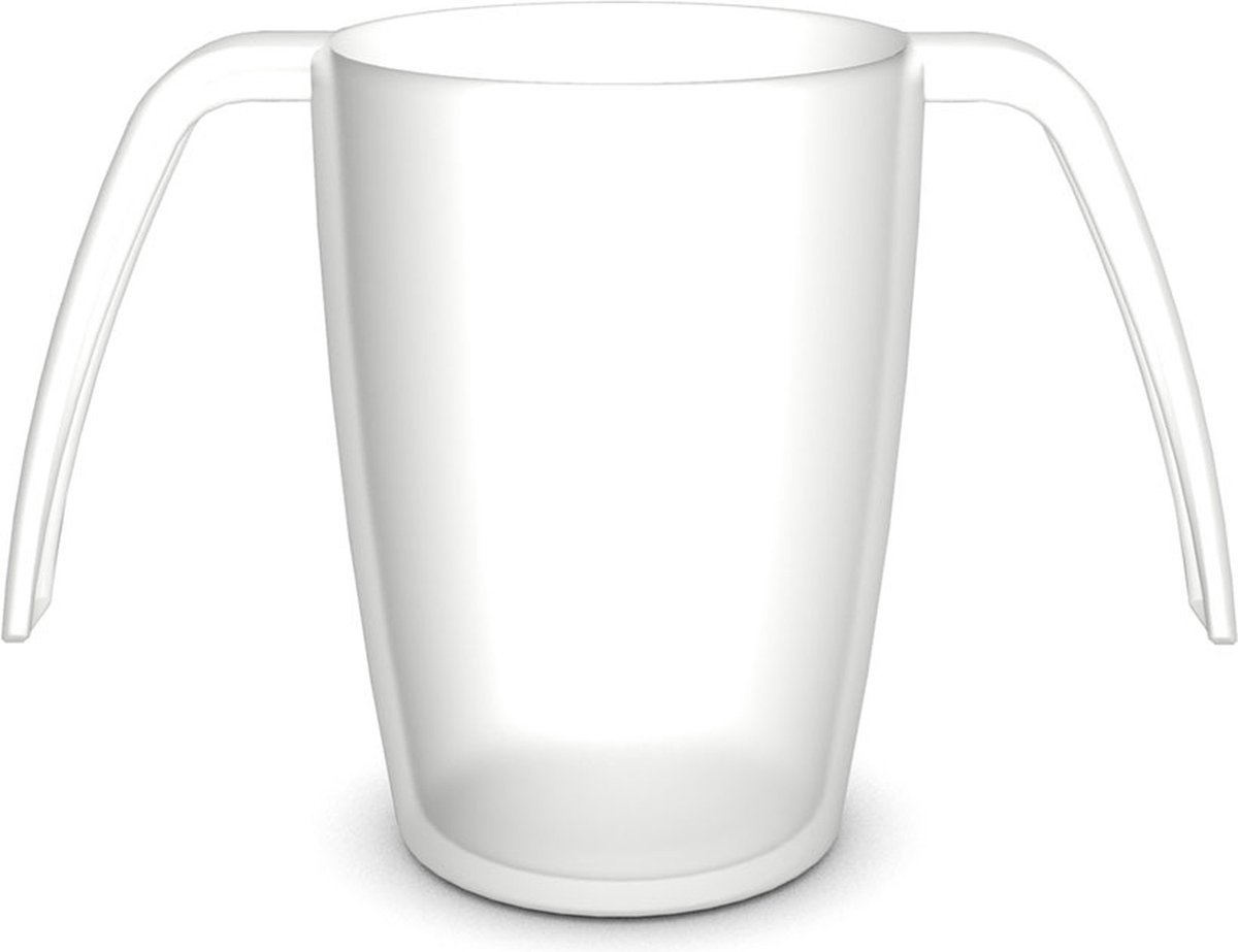 Vitility Ergoplus Beker – Wit – Ergonomische Drinkbeker – Anti-lek – Lichtgewicht