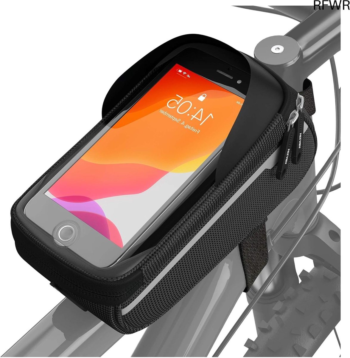RFWR® Waterdichte fiets telefoonhouder voor navigatie - ideaal voor e-bikes en smartphones tot 6,4 inch